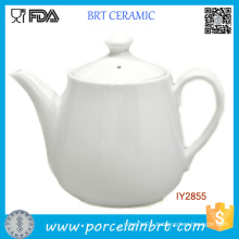 White Big Teapot Happy High Tea Porcelain